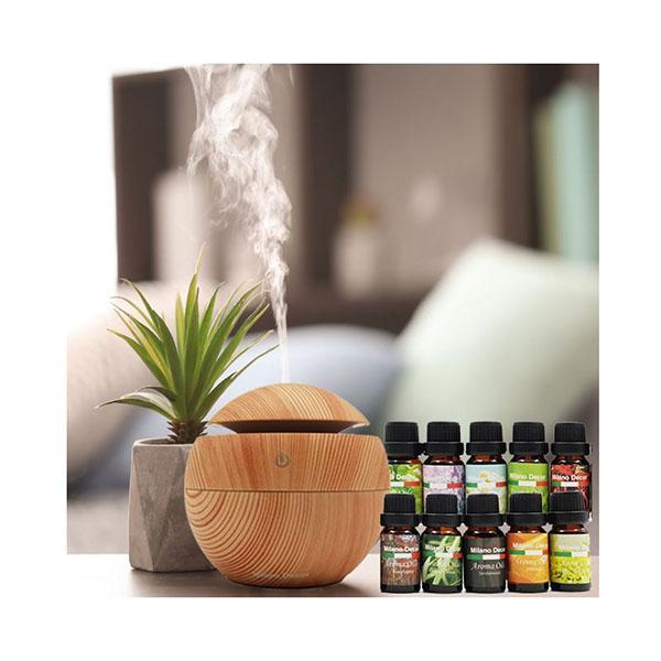 Milano Mist Usb Diffuser With 10 Aroma Oils 130Ml