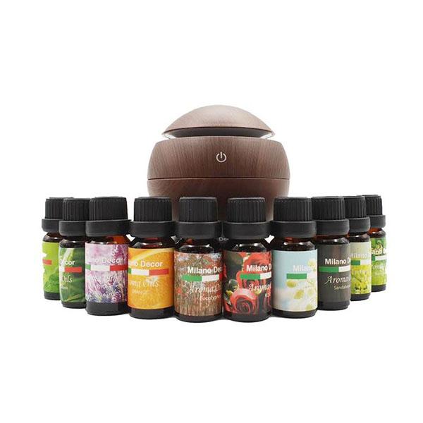Milano Mist Usb Diffuser With 10 Aroma Oils 130Ml