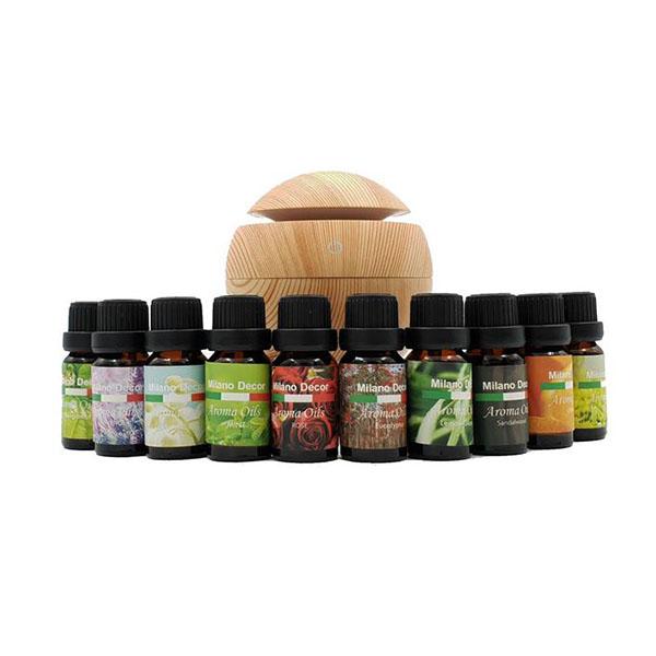 Milano Mist Usb Diffuser With 10 Aroma Oils 130Ml