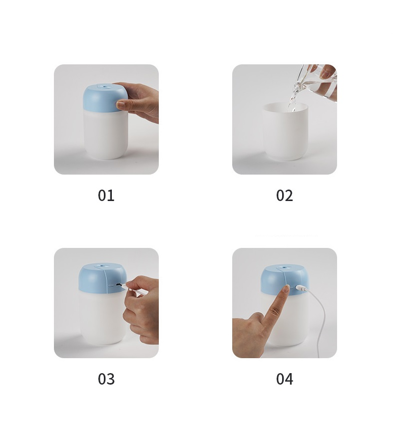 Mini Portable Ultrasonic Air Humidifer Oil Diffuser